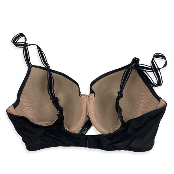 VICTORIAS SECRET Lined Perfect Coverage Black/Nude Underwire Bra Multiway 32D - Picture 2 of 9